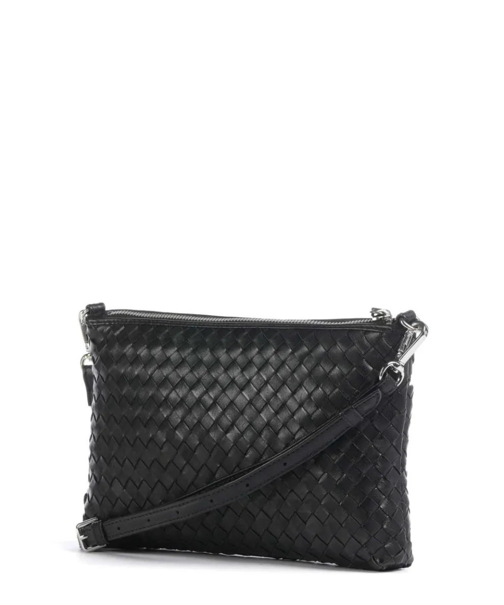 Karima Crossbody bag fine grain cow leather black