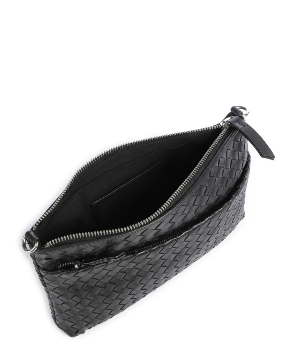 Karima Crossbody bag fine grain cow leather black