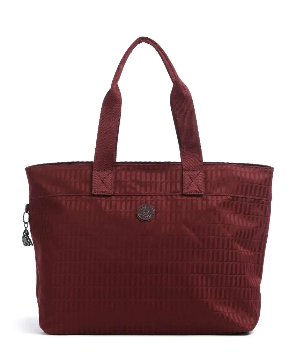 Elevated Colissa Up Tote bag 17″ polyester dark red