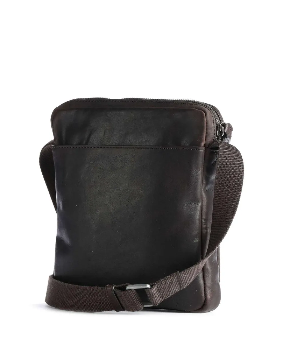 Brick Lane Crossbody bag leather dark brown