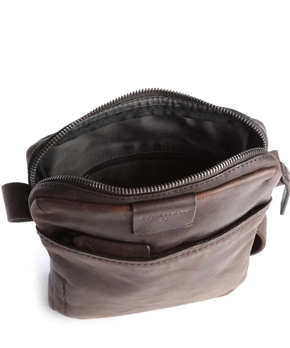 Brick Lane Crossbody bag leather dark brown