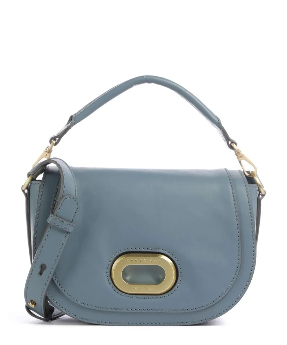 Ilaria Crossbody bag fine grain cow leather blue-grey