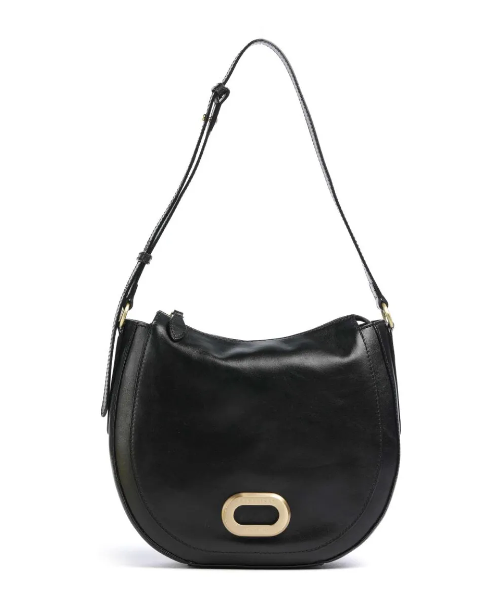 Ilaria Shoulder bag fine grain cow leather black