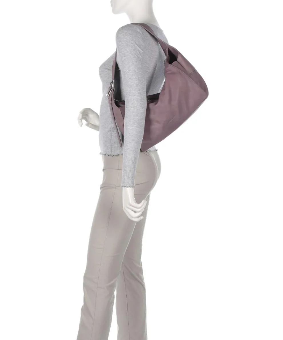 Lou 2 3D Leather M Hobo bag grained cow leather violet