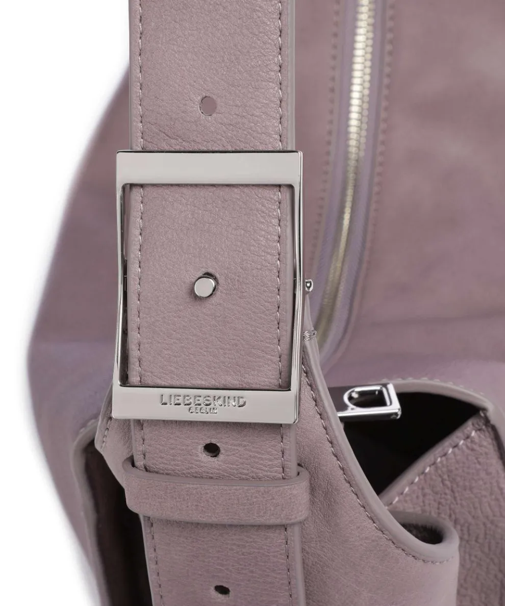 Lou 2 3D Leather M Hobo bag grained cow leather violet