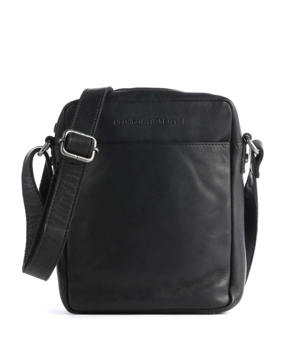 Saba Crossbody bag pull-up cow leather black
