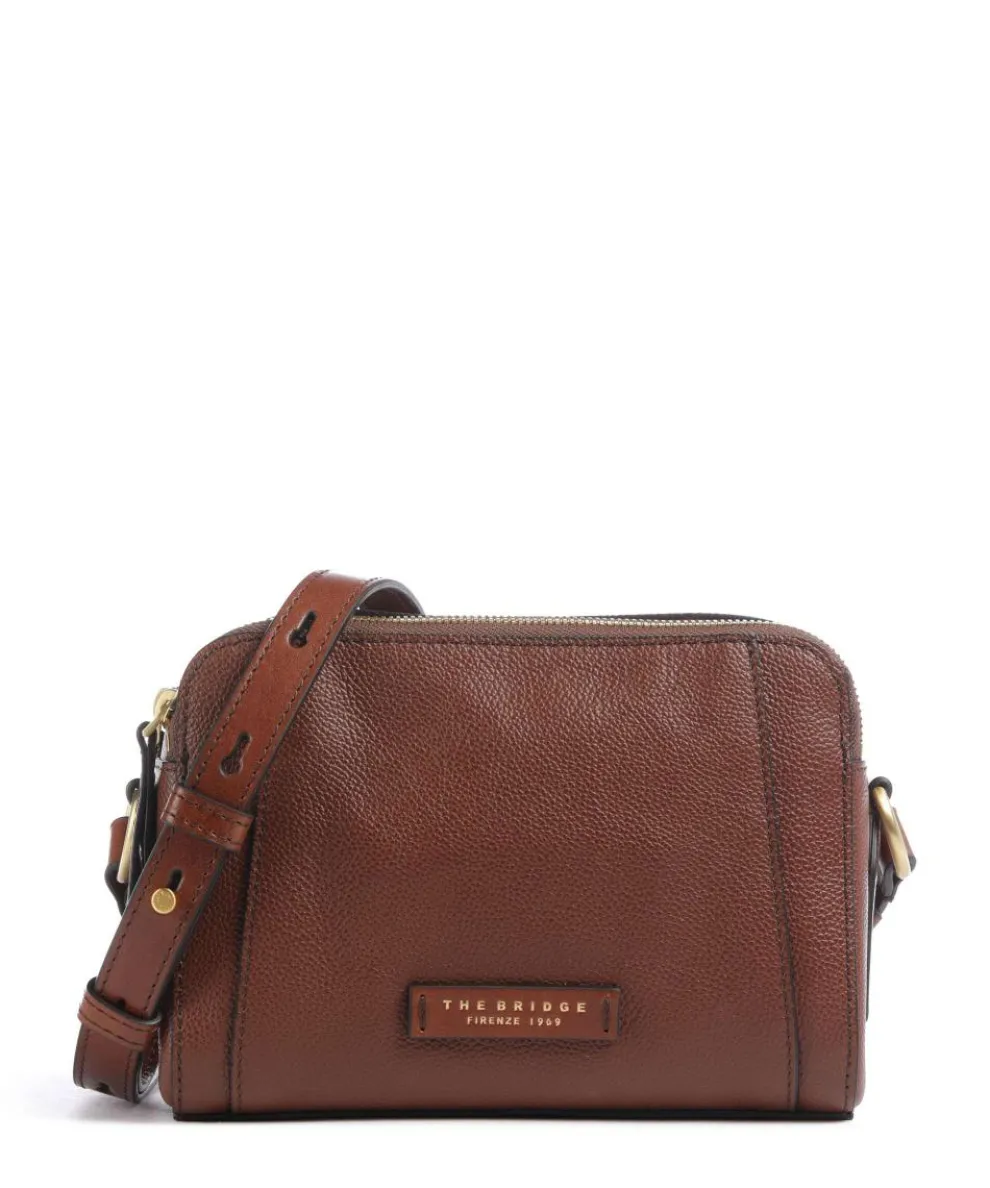 Ines Crossbody bag grained cow leather dark brown