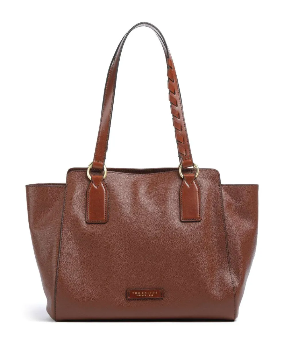 Ines Tote bag grained cow leather brown