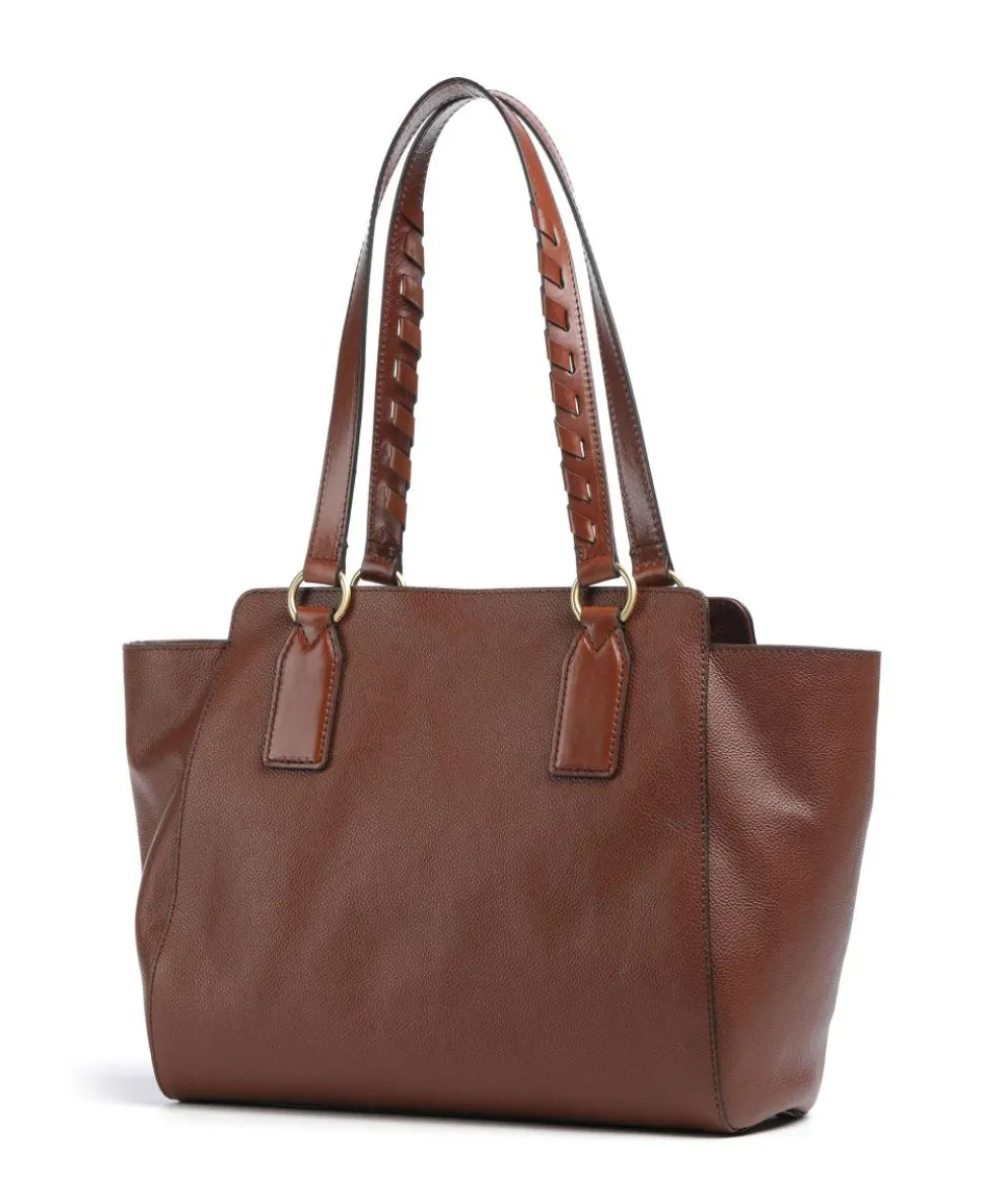 Ines Tote bag grained cow leather brown