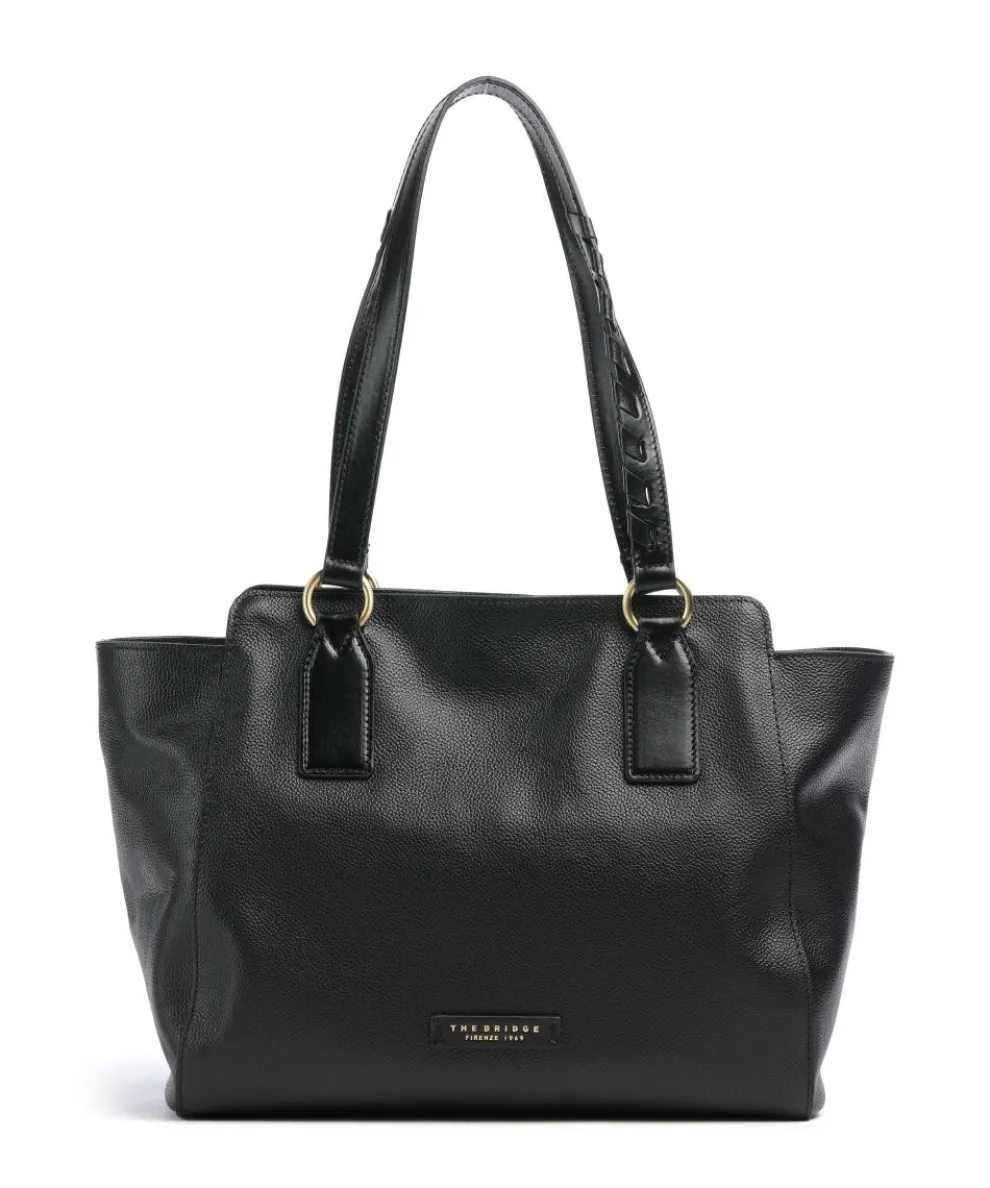 Ines Tote bag grained cow leather black