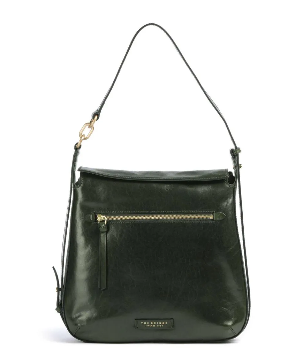 Ingrid Shoulder bag fine grain cow leather dark green