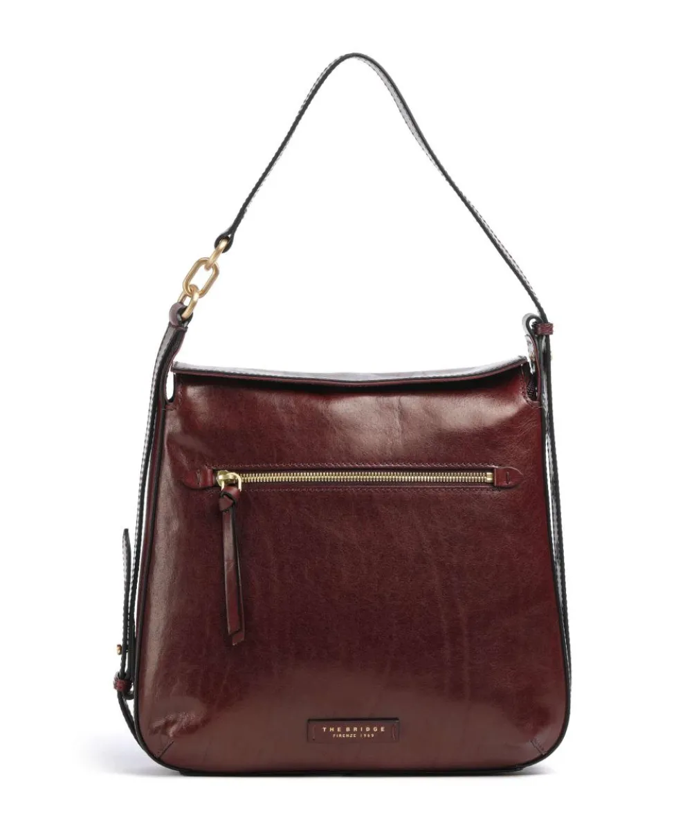 Ingrid Shoulder bag fine grain cow leather dark red