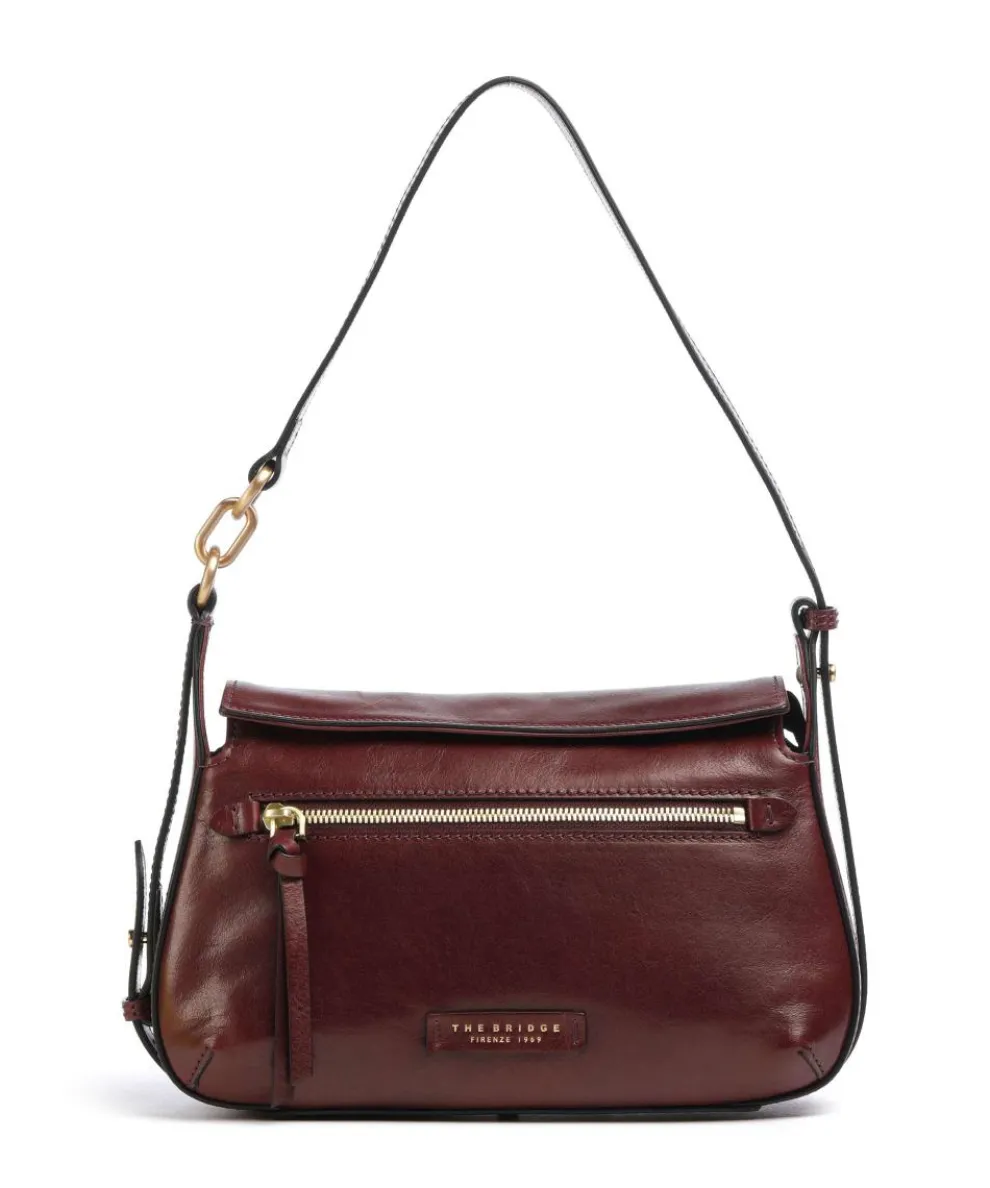 Ingrid Shoulder bag fine grain cow leather bordeaux red