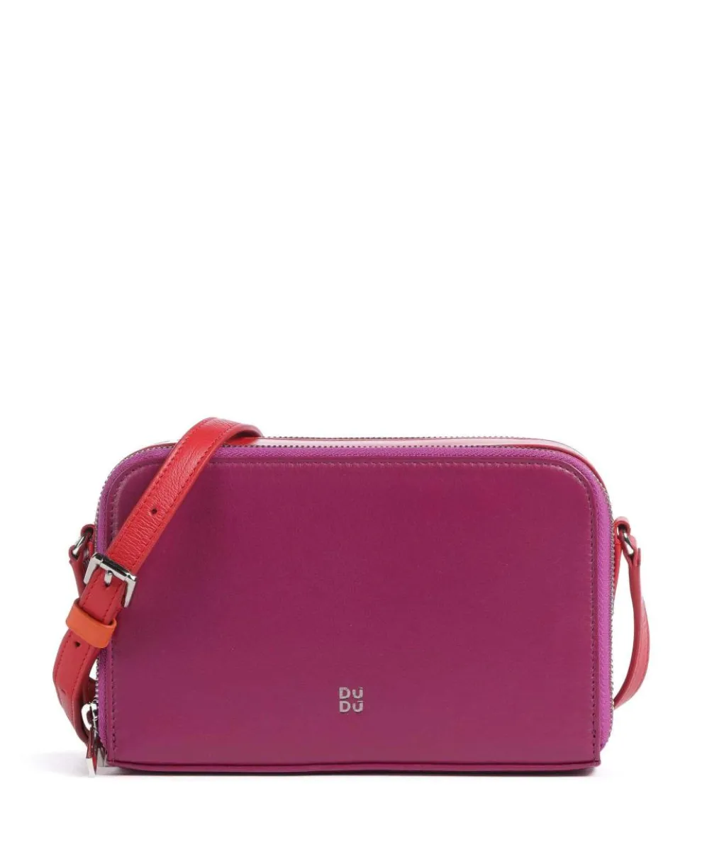 Inés Crossbody bag softly grained calfskin fuchsia