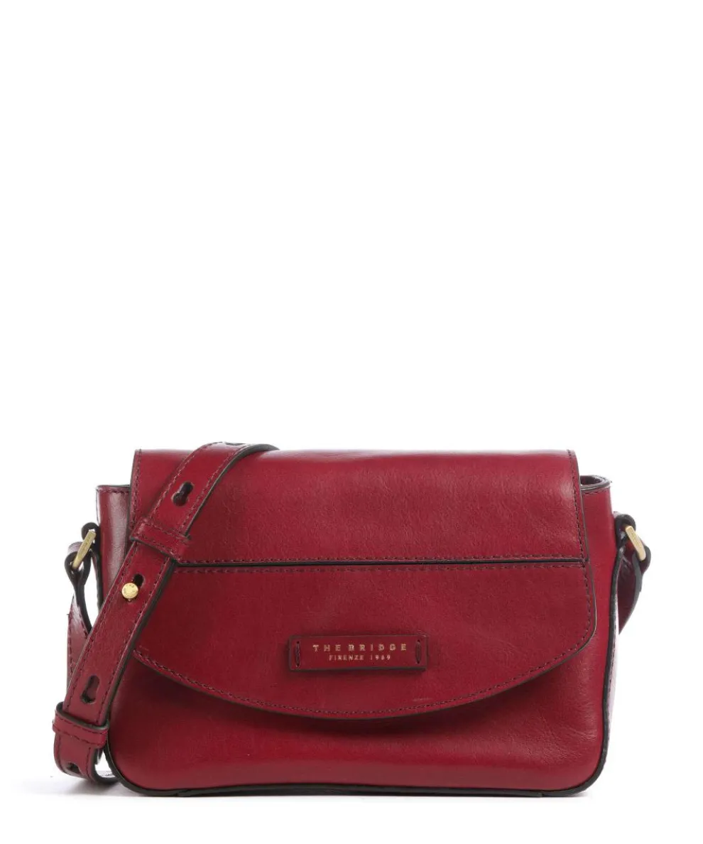 Iolanda Crossbody bag fine grain cow leather dark red