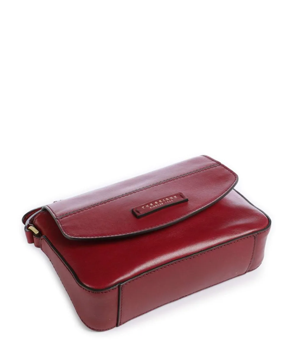 Iolanda Crossbody bag fine grain cow leather dark red