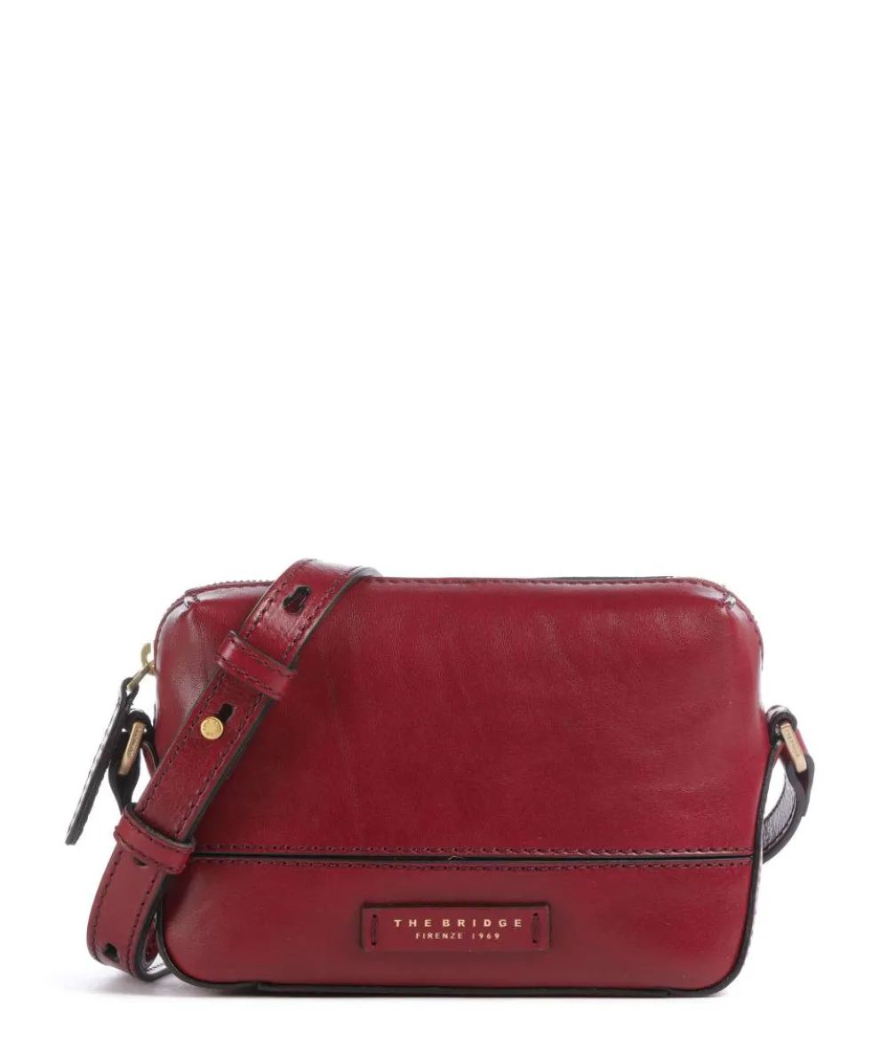 Iolanda Crossbody bag fine grain cow leather dark red