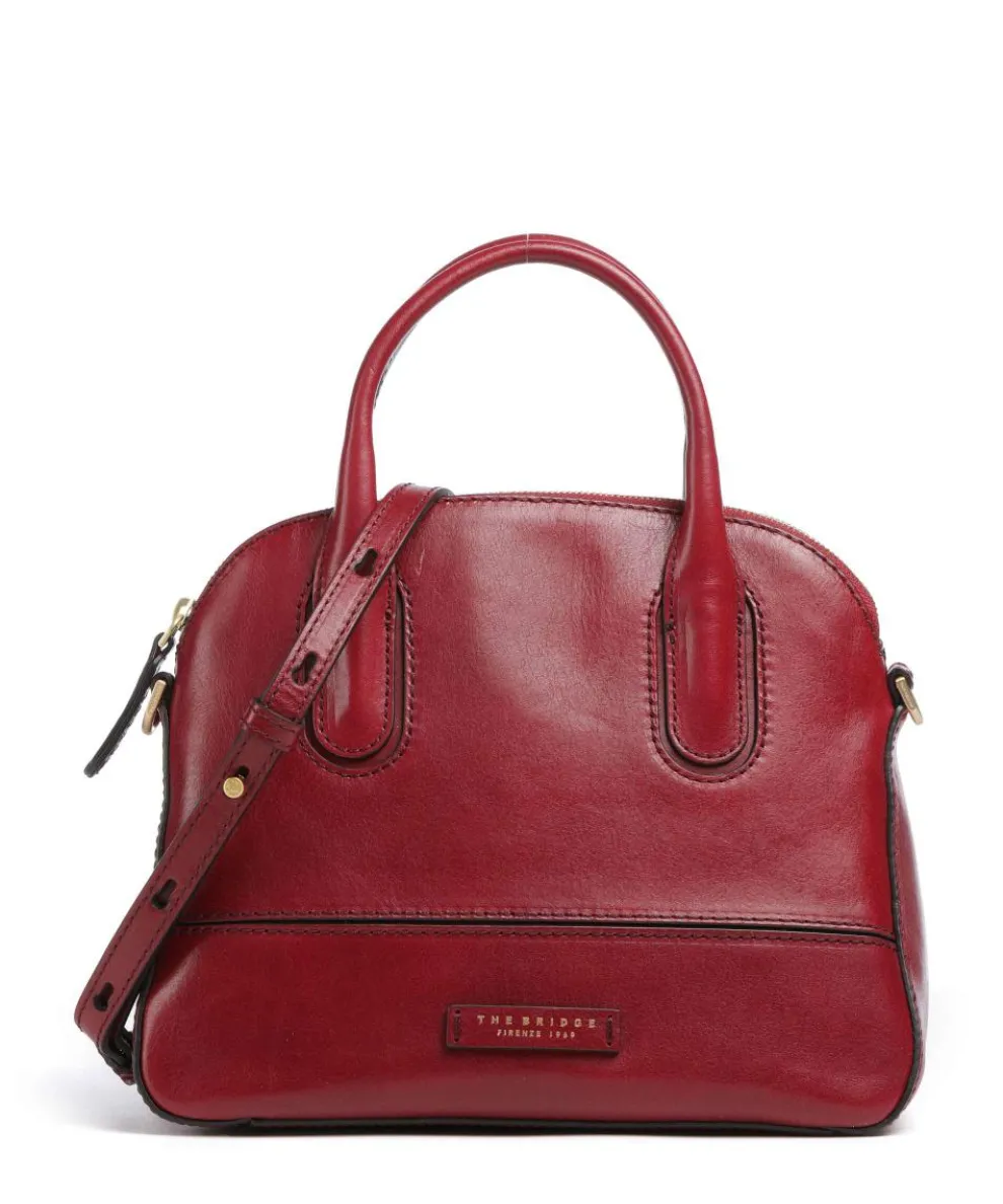 Iolanda Handbag fine grain cow leather dark red