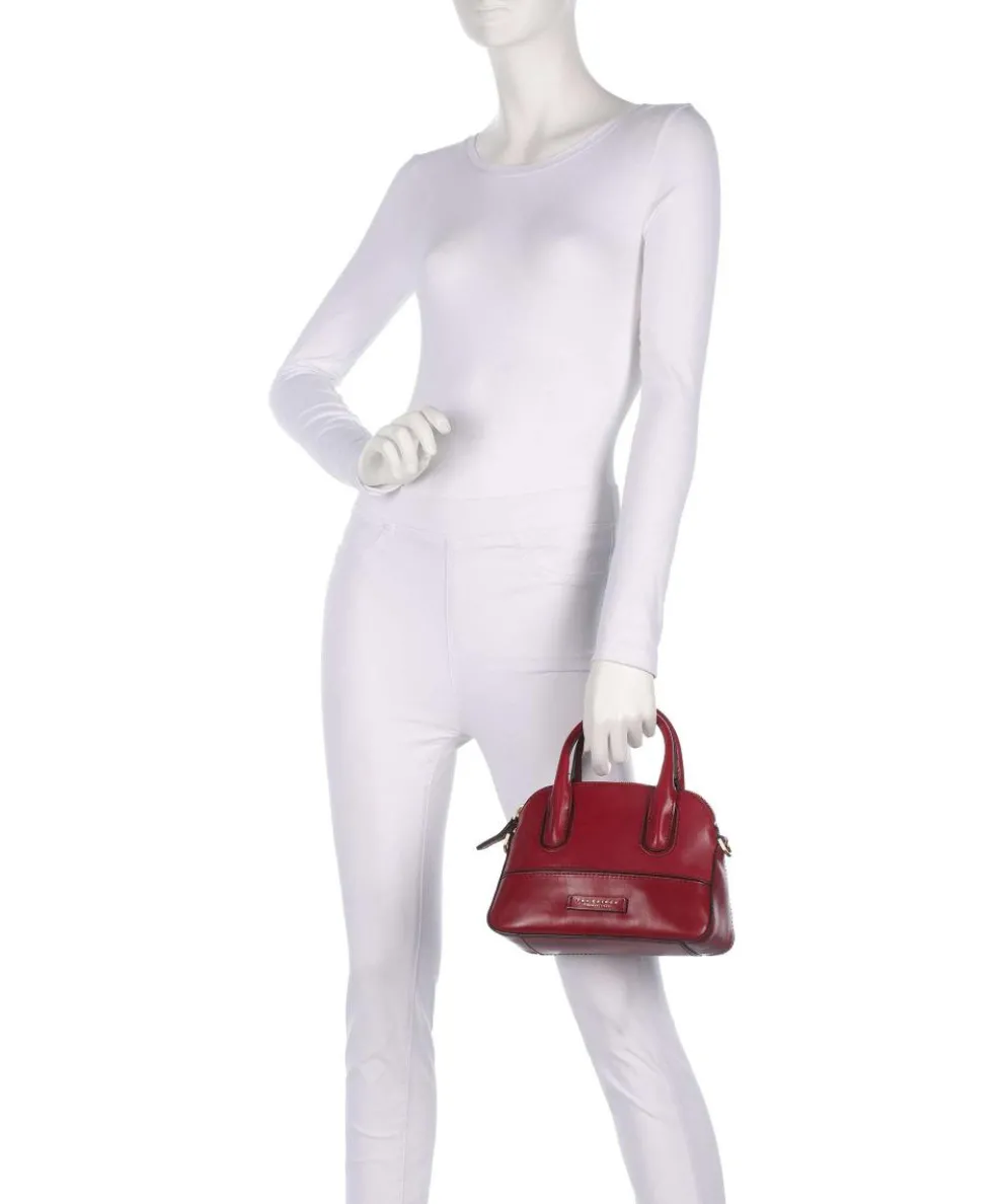 Iolanda Handbag fine grain cow leather dark red