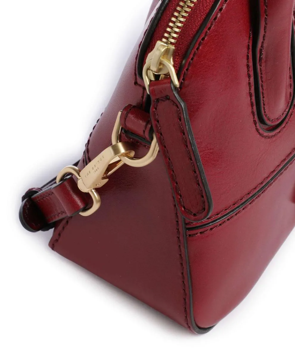 Iolanda Handbag fine grain cow leather dark red