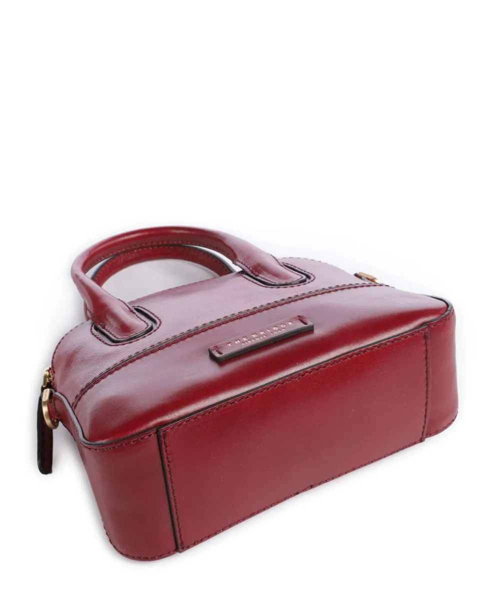 Iolanda Handbag fine grain cow leather dark red