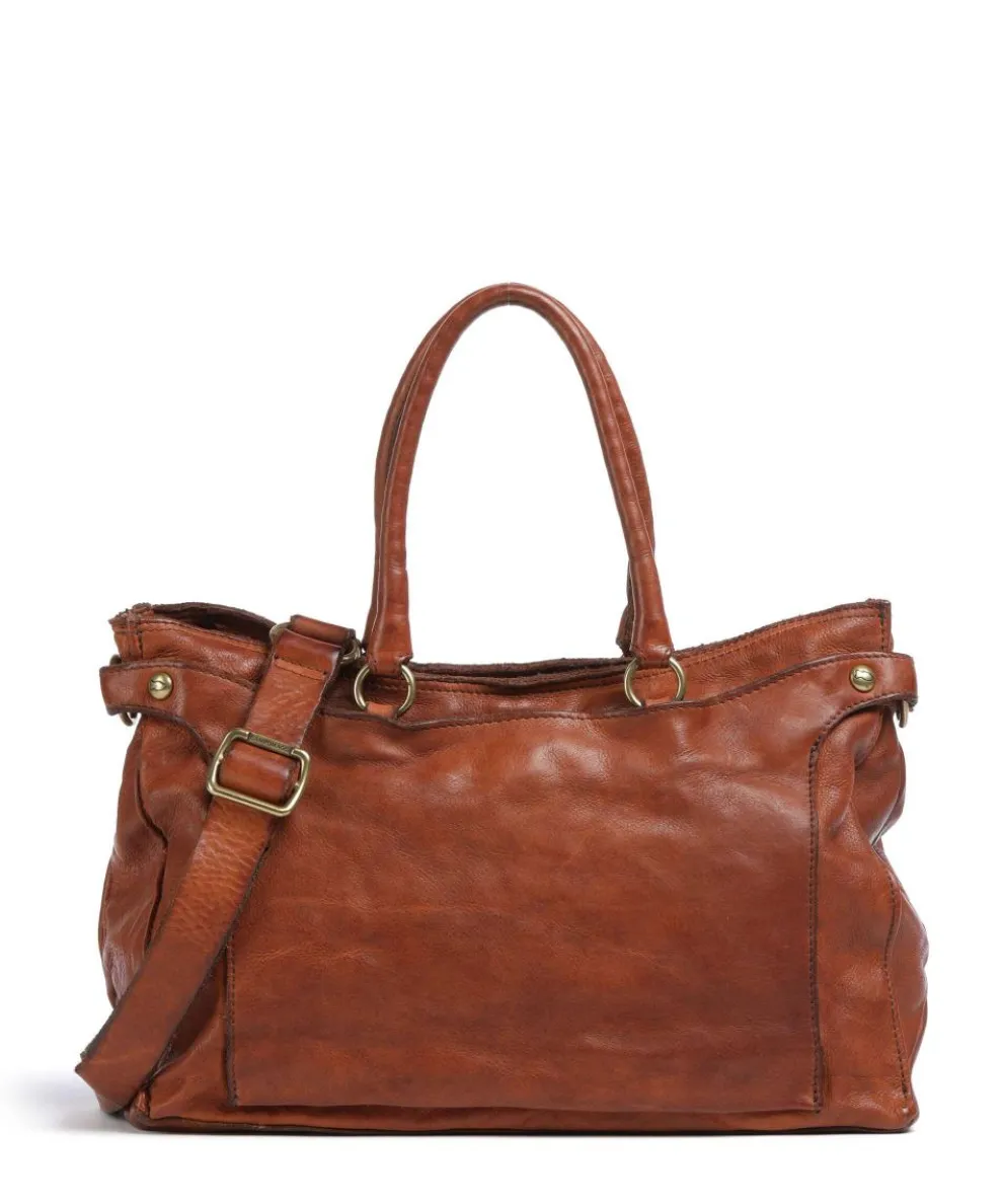 Handbag cow leather cognac