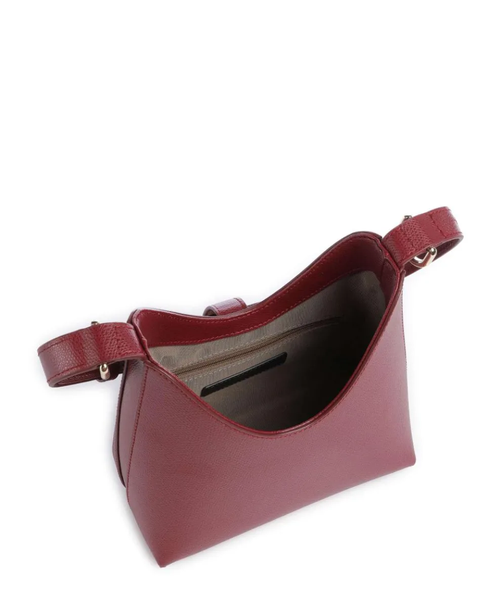 Iride Mini Shoulder bag grained leather dark red