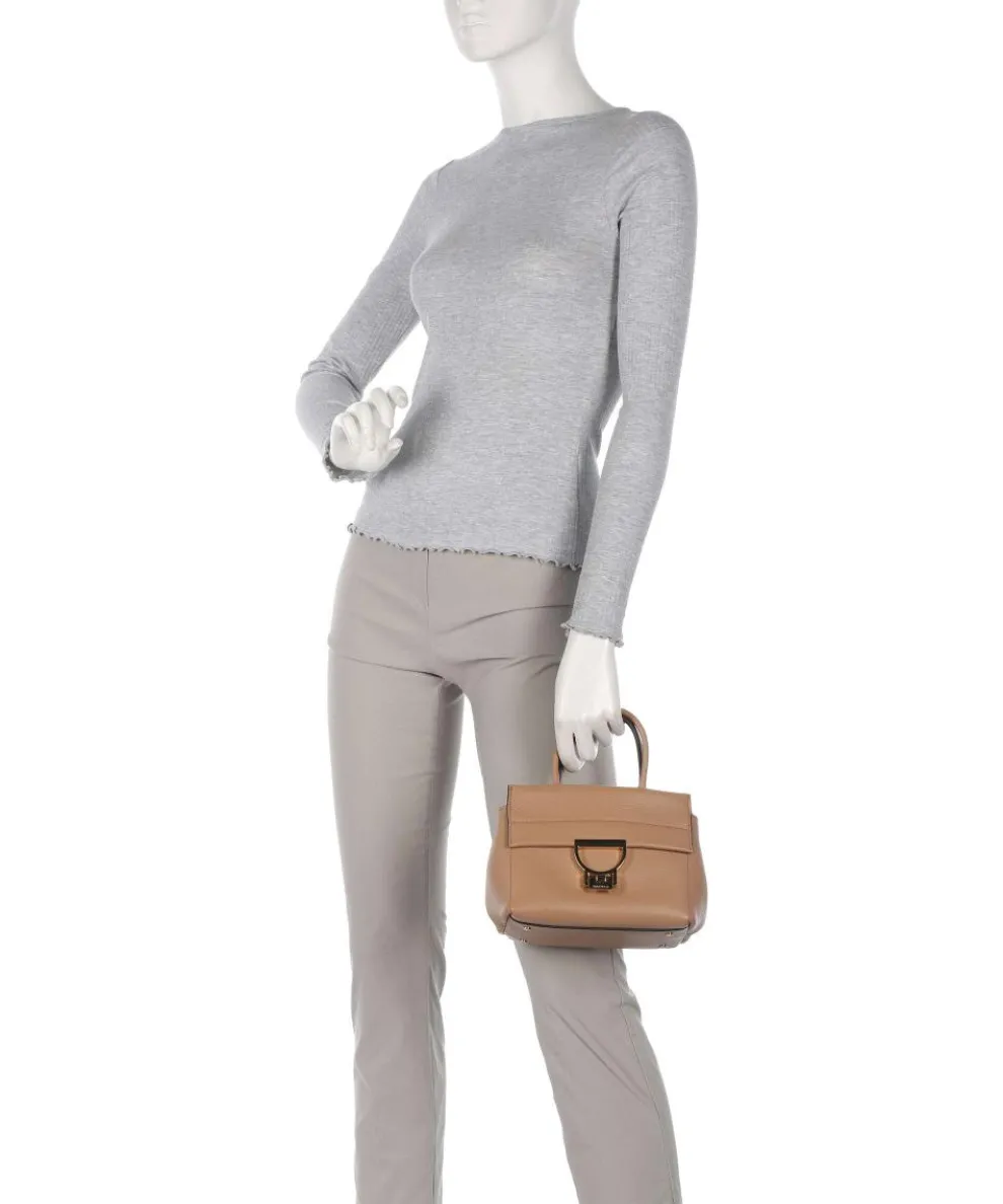 Arlettis Handbag grained cow leather light brown