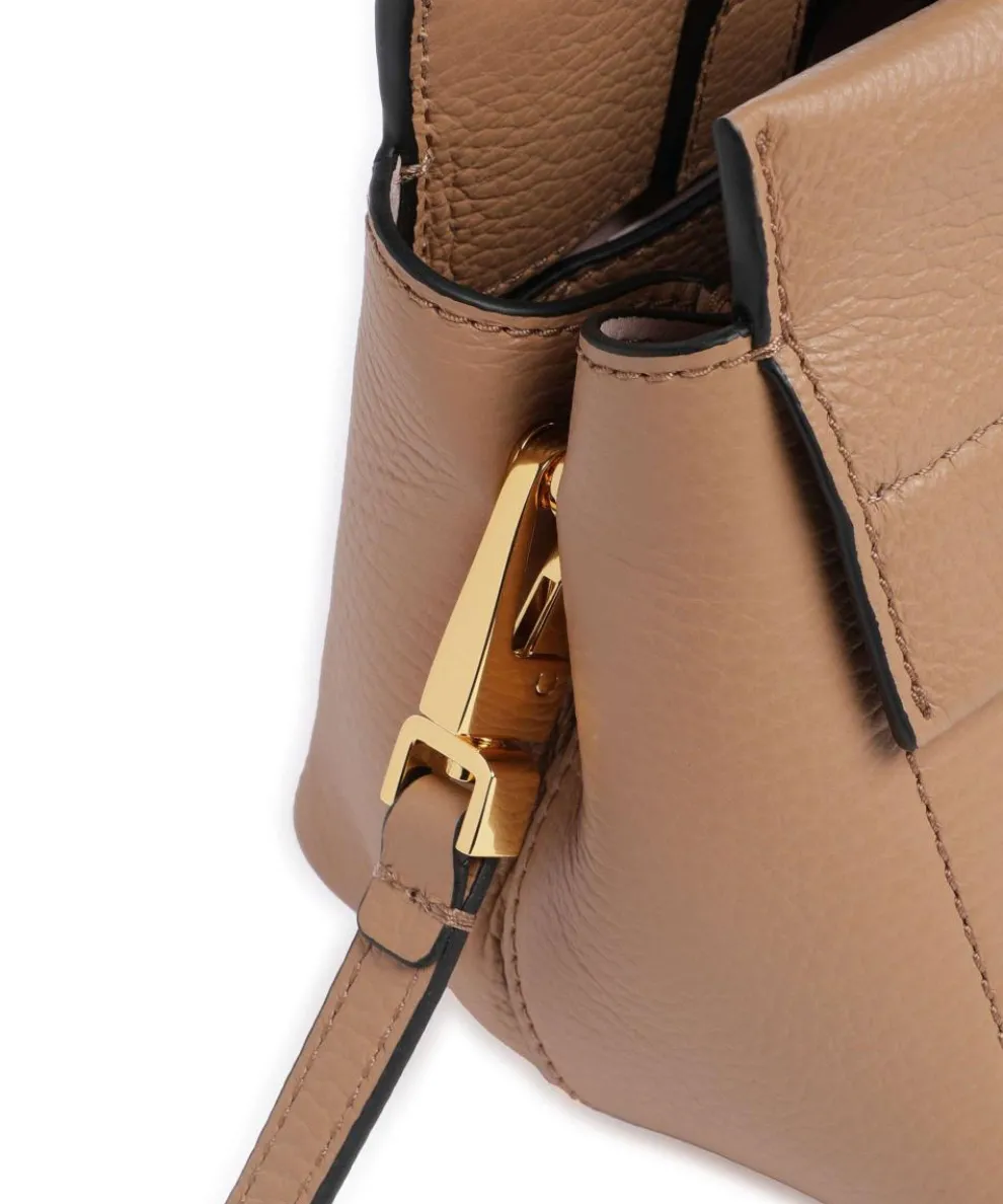 Arlettis Handbag grained cow leather light brown