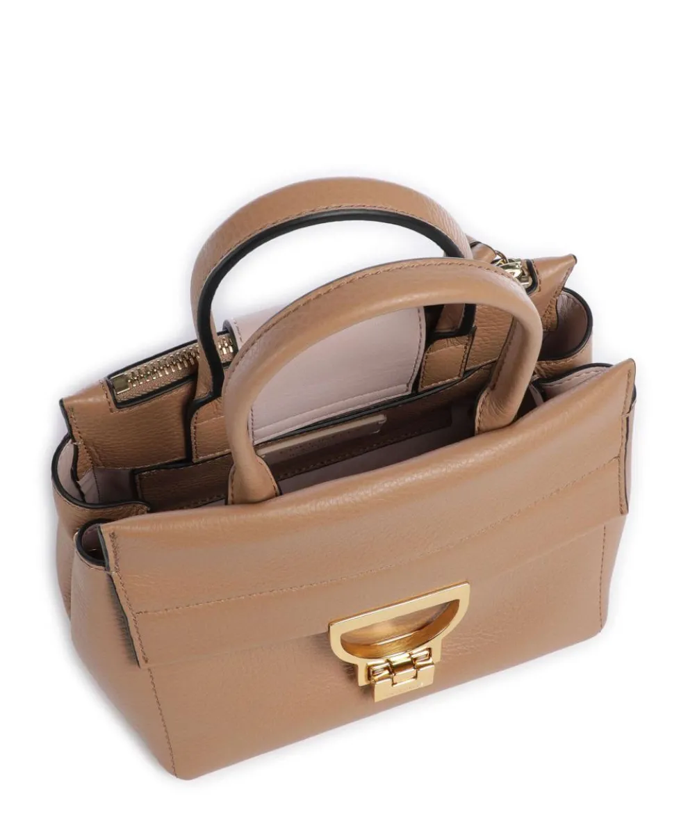 Arlettis Handbag grained cow leather light brown