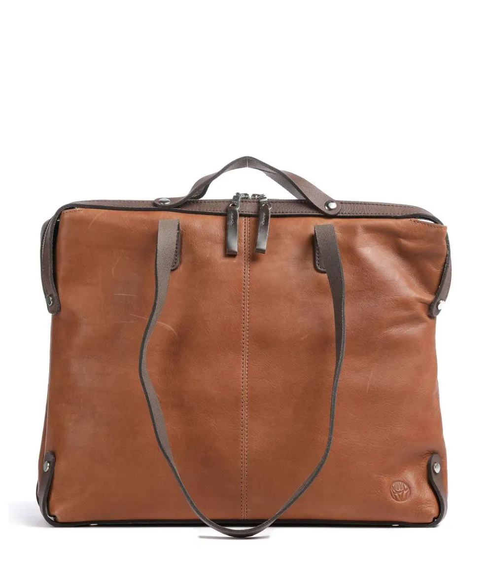 Ivy lane Briefcase 13″ grained cow leather cognac