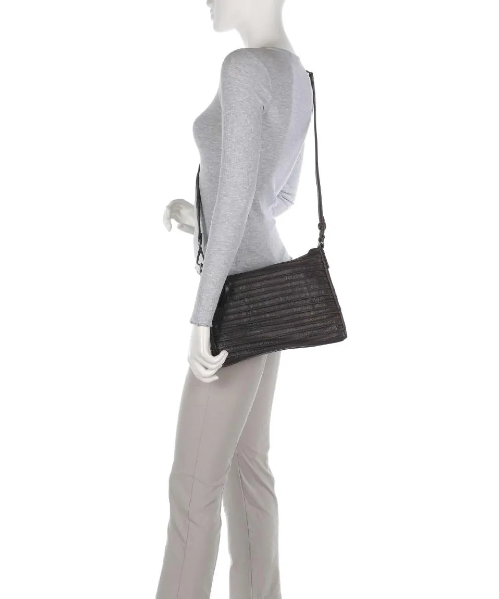 Bestseller Riffel Hobo bag grained leather dark brown