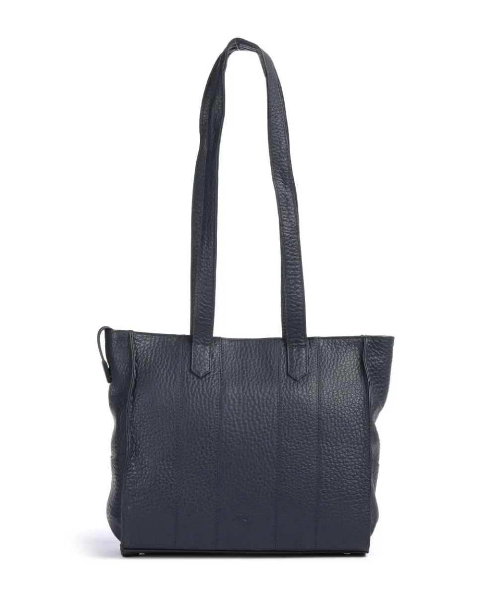 Hirsch Mandira Shoulder bag grained leather grey-blue