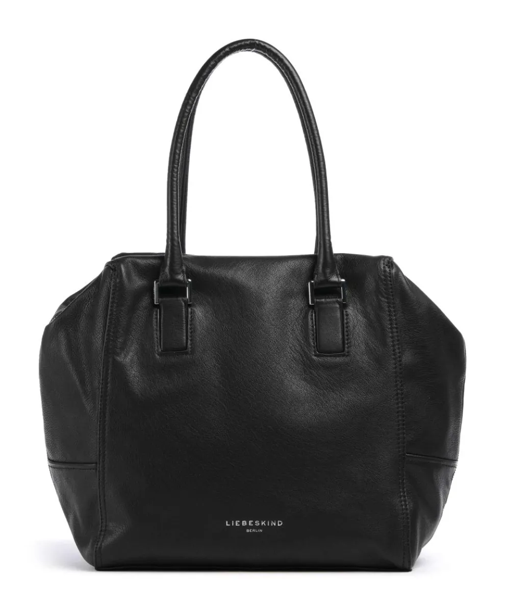 Kayla Archive 3D Leather Tote bag grained leather black