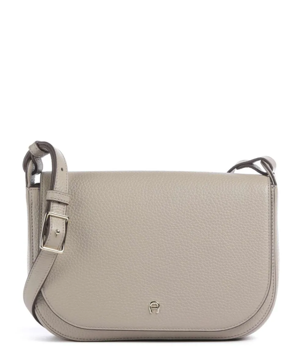 Pura S Crossbody bag grained cow leather beige