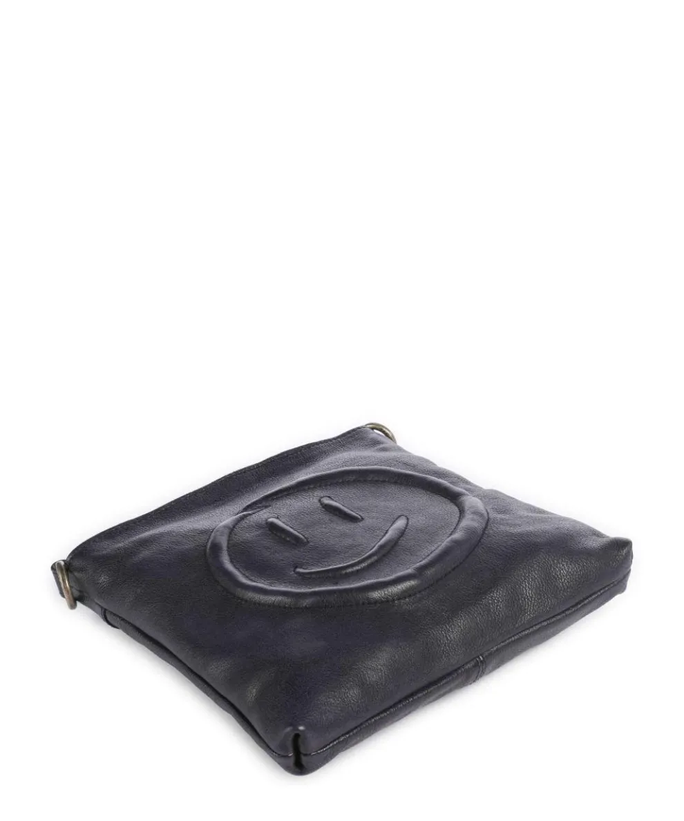 Lachnerstrasse 4 Crossbody bag grained cow leather navy