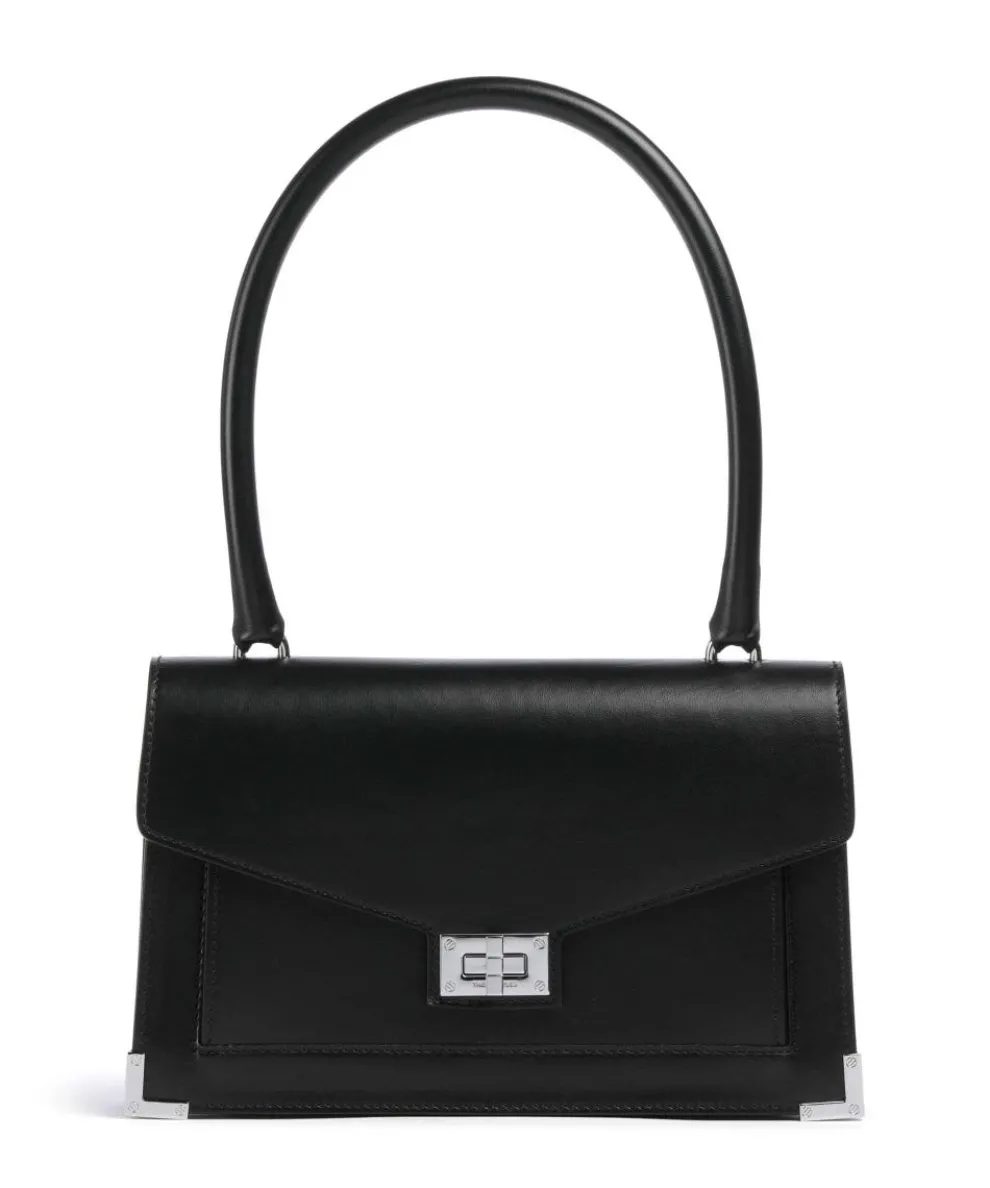 Emily Shoulder bag fine grain cow leather black