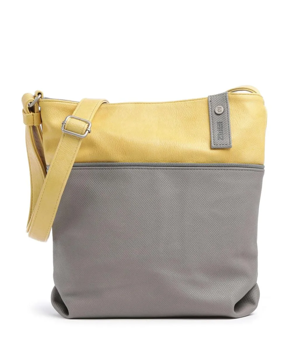 Jana J10 Shoulder bag imitation leather grey/yellow