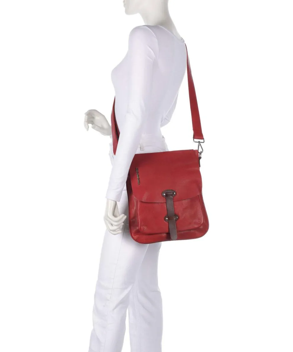 Salvatorianerplatz 2 Crossbody bag grained cow leather red
