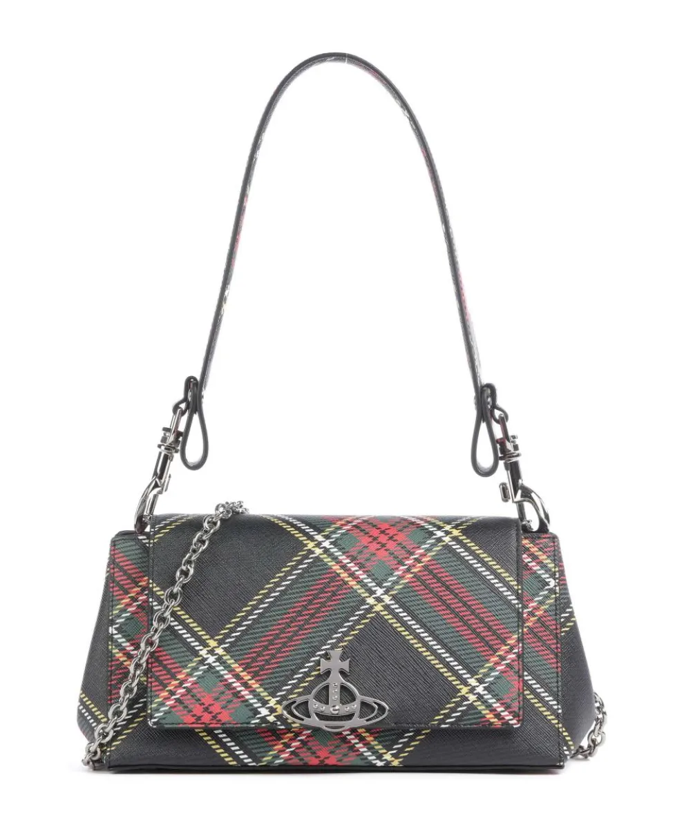 Hazel Saffiano Printed Medium Shoulder bag imitation leather black