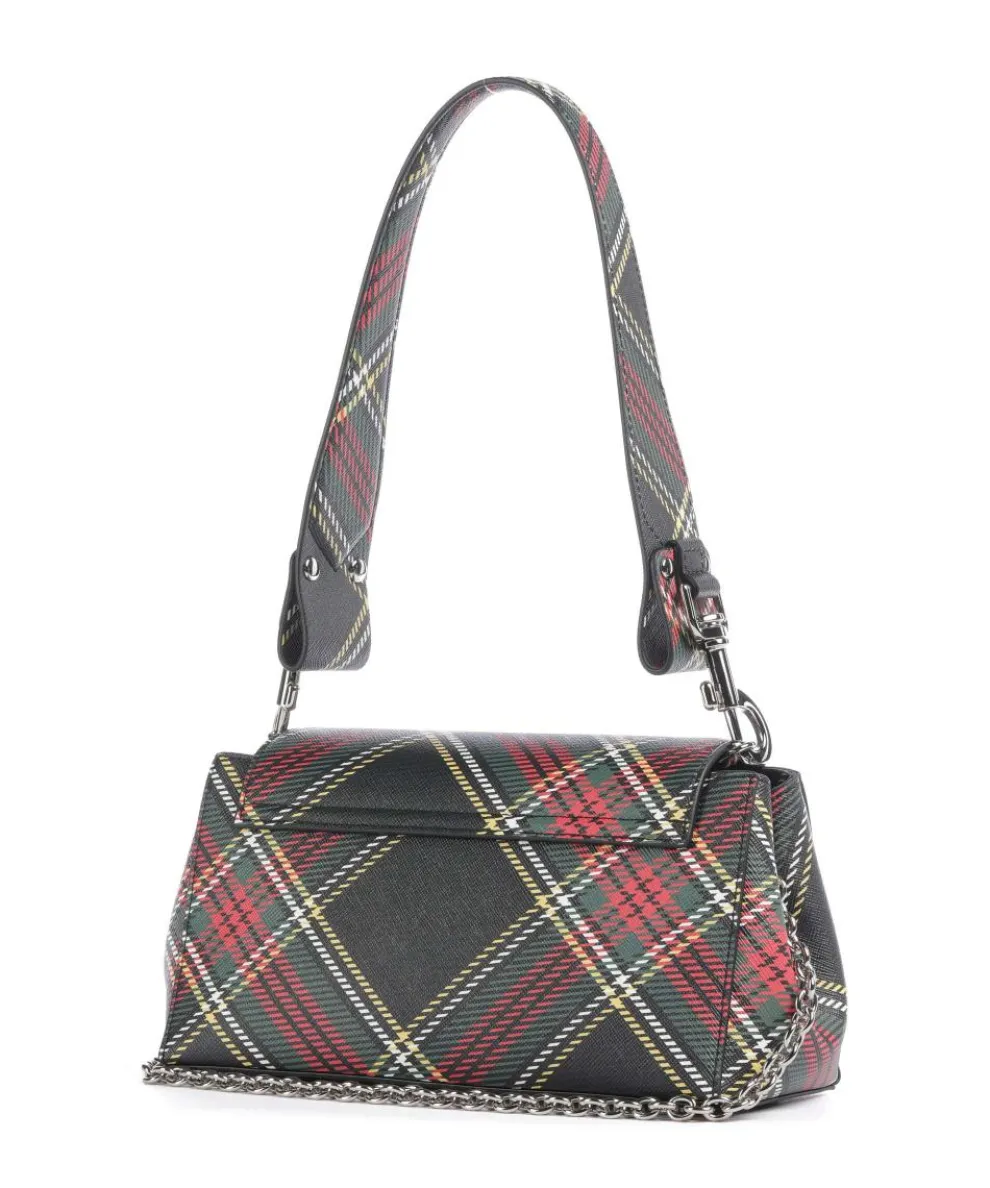 Hazel Saffiano Printed Medium Shoulder bag imitation leather black