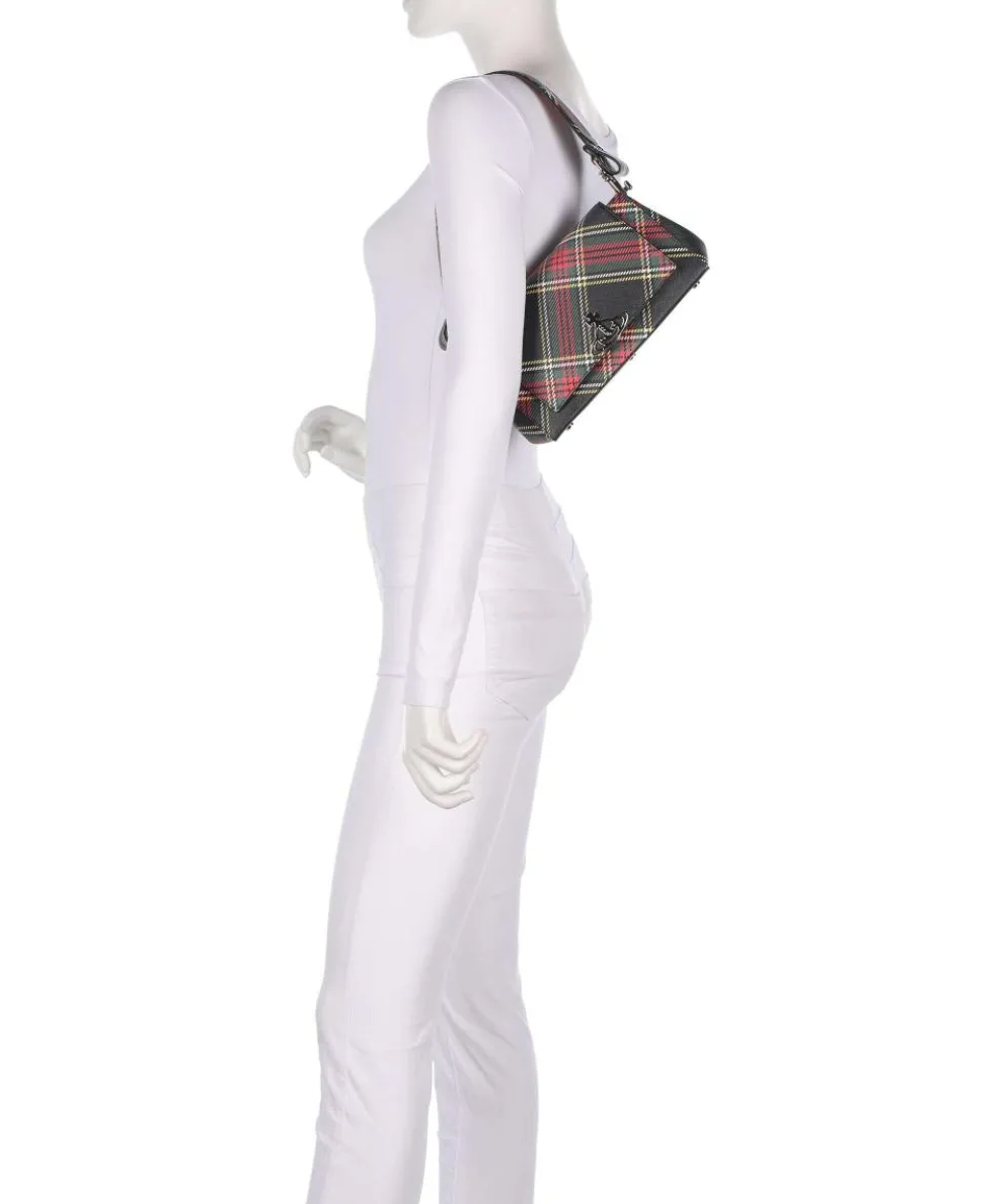 Hazel Saffiano Printed Medium Shoulder bag imitation leather black