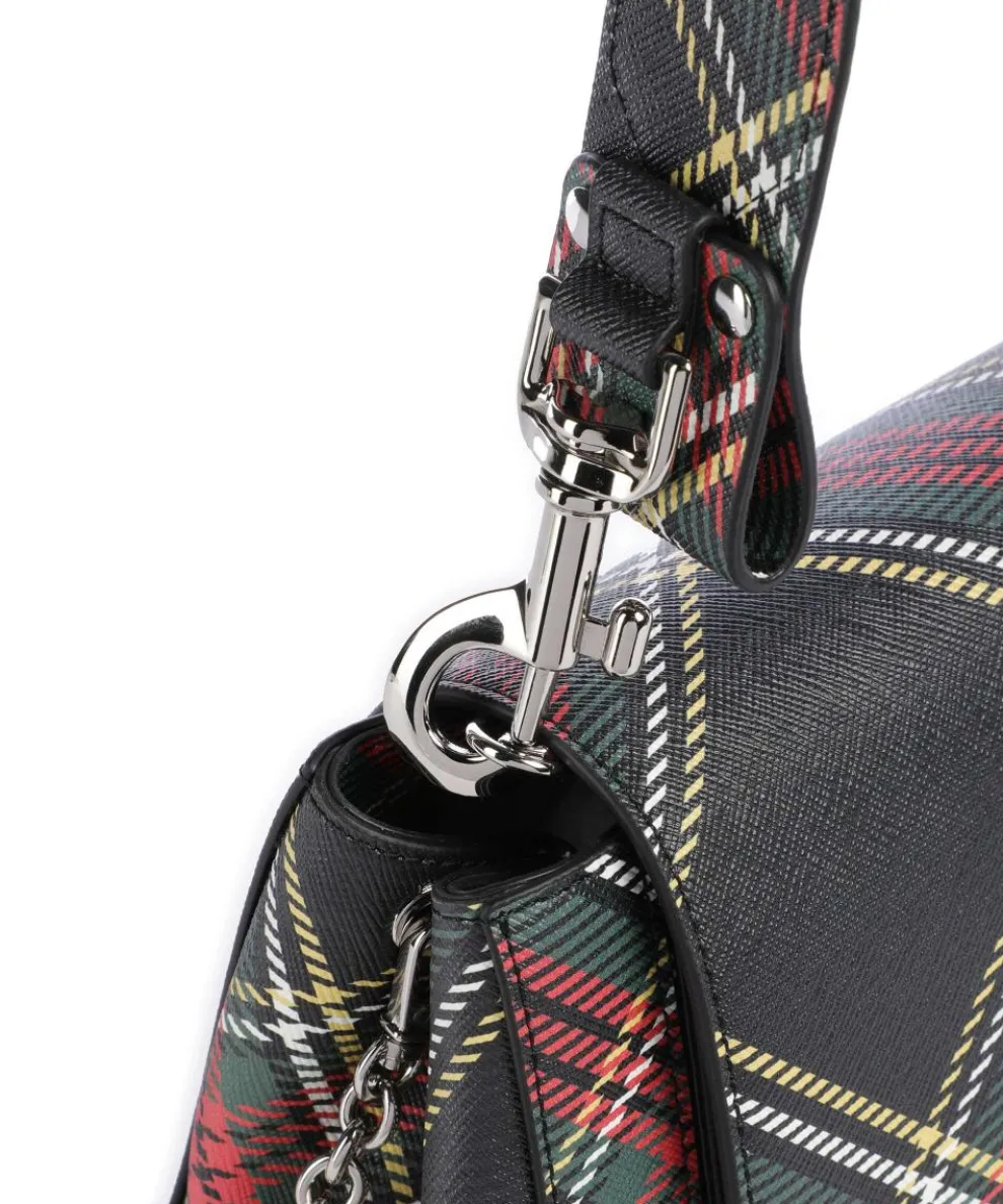 Hazel Saffiano Printed Medium Shoulder bag imitation leather black