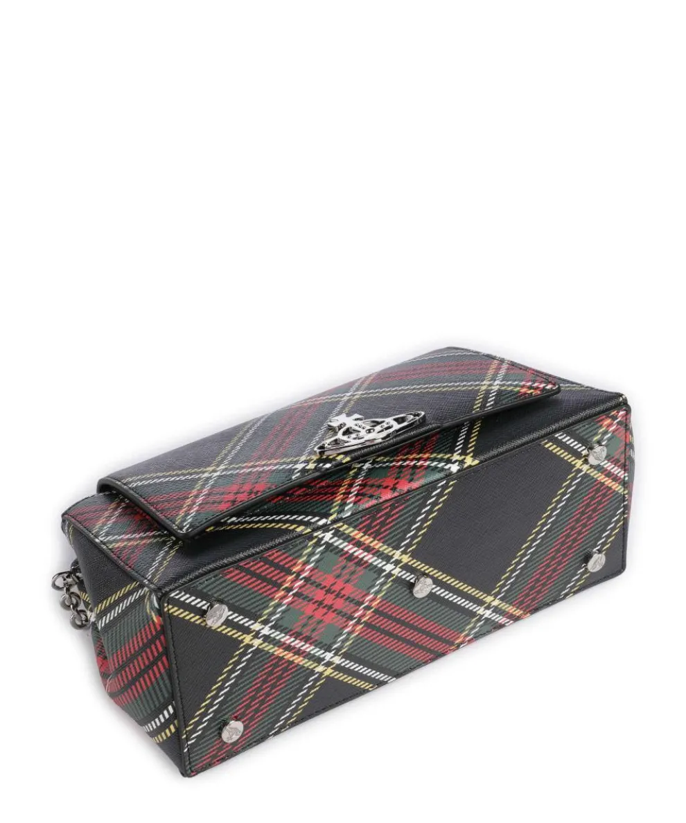 Hazel Saffiano Printed Medium Shoulder bag imitation leather black