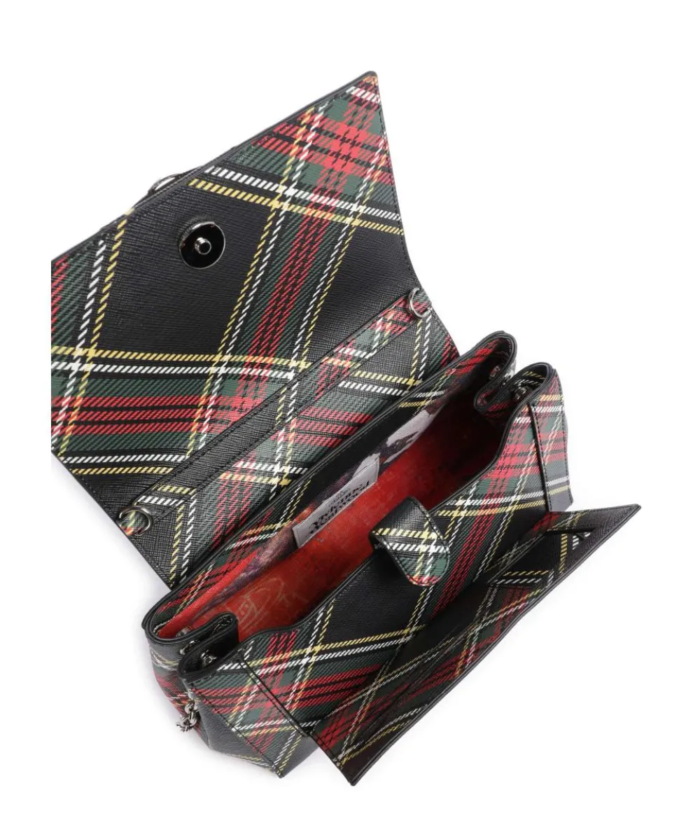 Hazel Saffiano Printed Medium Shoulder bag imitation leather black