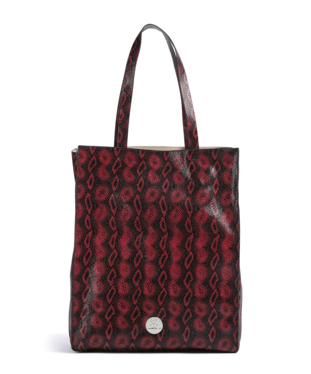 Jeans Confetto Boa Liv Tote bag imitation leather dark red