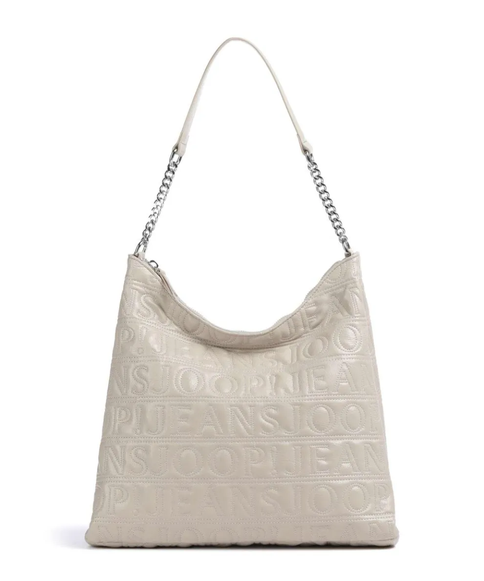 Jeans Iniziale Spiega Lucille Hobo bag imitation leather beige