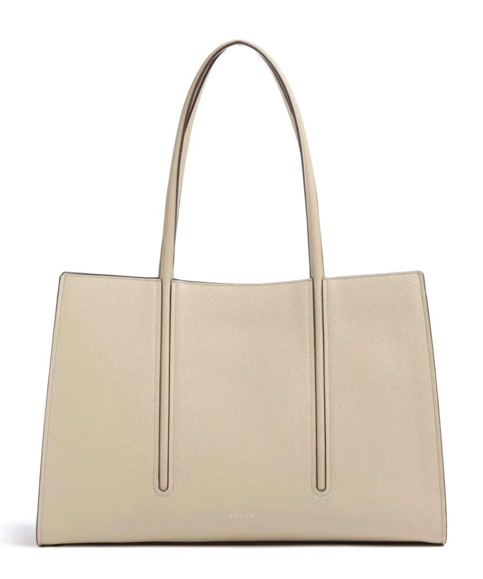 Portland Place Tote bag grained cow leather beige