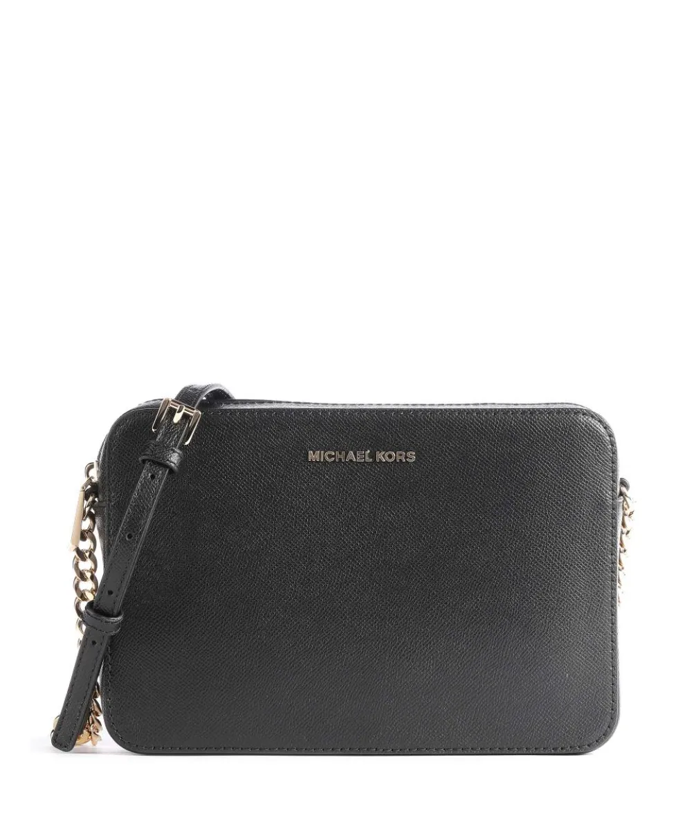 Jet Set Crossbody bag grained cow leather black