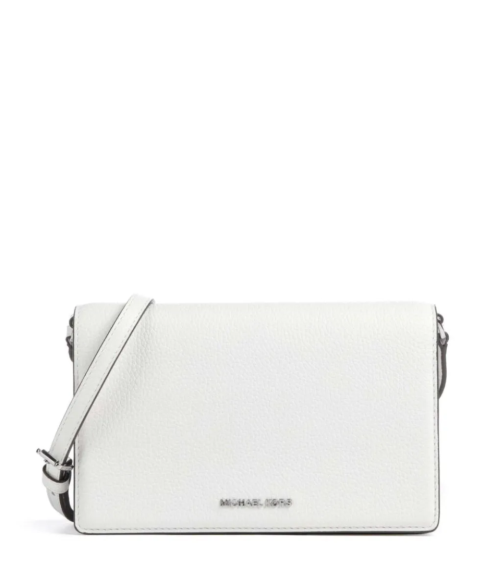 Jet Set Crossbody bag grained cow leather white